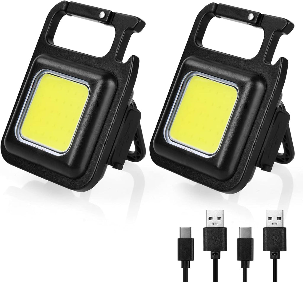🔦 Portable COB LED Keychain Light | Magnetic IP44 Waterproof Rechargeable Mini Flashlight🛠️