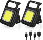 🔦 Portable COB LED Keychain Light | Magnetic IP44 Waterproof Rechargeable Mini Flashlight🛠️