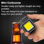🔦 Portable COB LED Keychain Light | Magnetic IP44 Waterproof Rechargeable Mini Flashlight🛠️