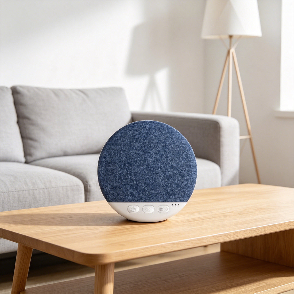 Limited Time: 30% OFF🔊 Round Fabric Cover Wireless Bluetooth Speaker, Mini Portable Home Decor Audio Player🛋️