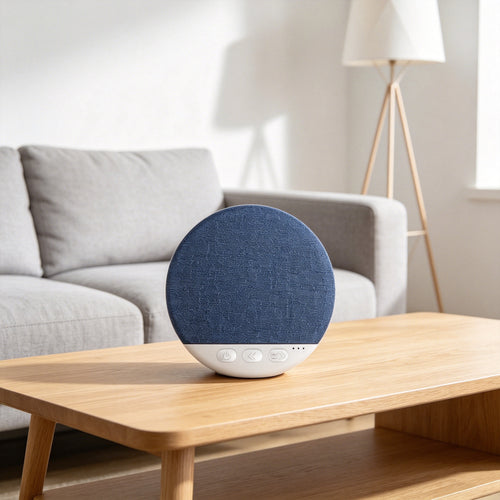 Limited Time: 30% OFF🔊 Round Fabric Cover Wireless Bluetooth Speaker, Mini Portable Home Decor Audio Player🛋️