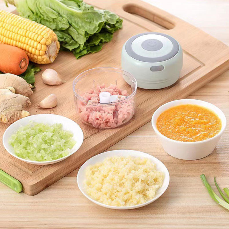 🧄Electric Mini Food Chopper ⚡ USB Rechargeable Wireless Garlic Grinder🚀