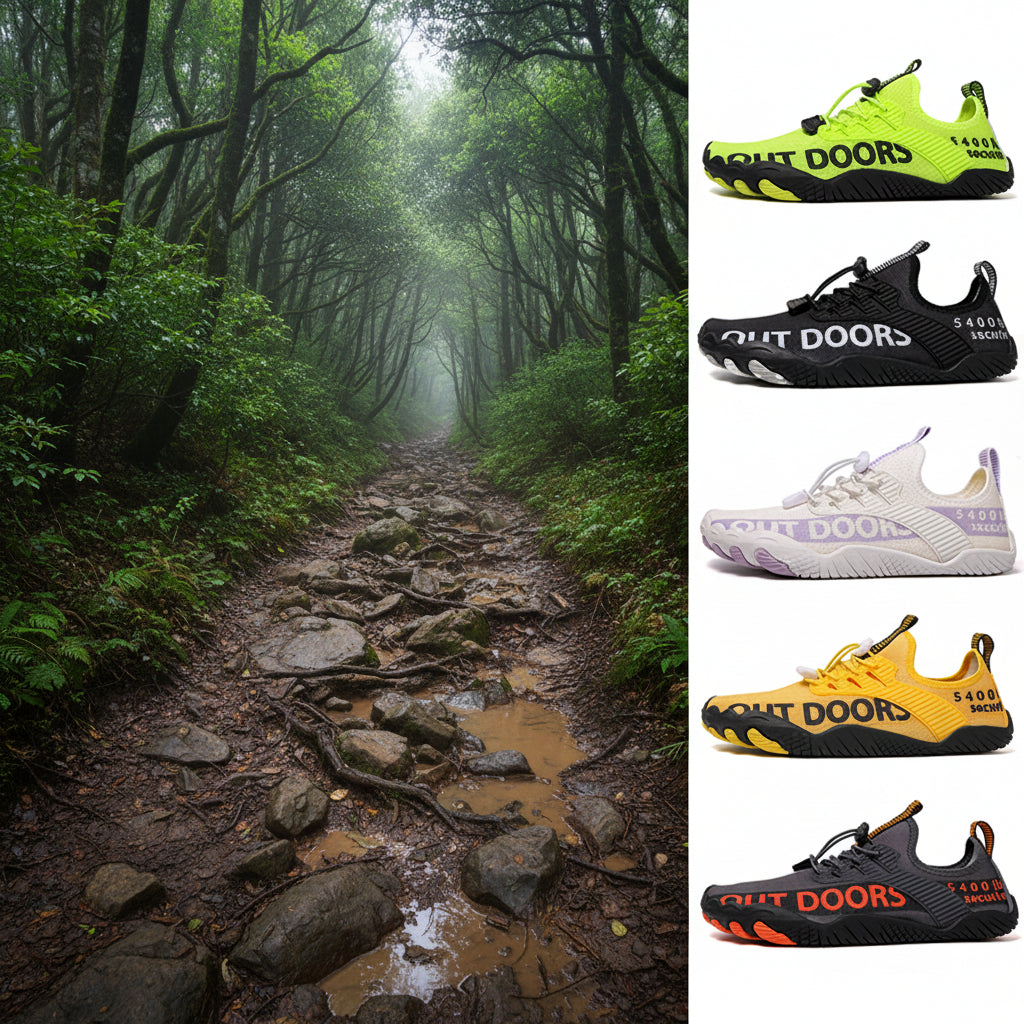 🌊 Breathable Barefoot Swimming Shoes, Non-Slip Trail Running & Surf Water Sneakers⛰️
