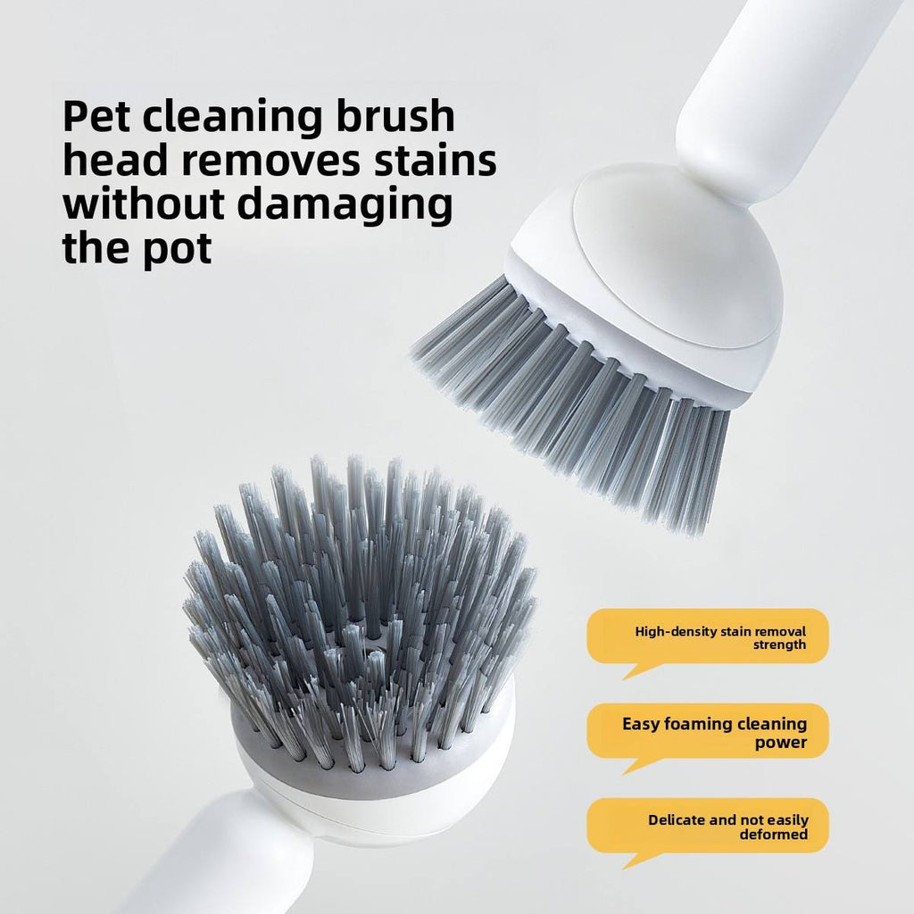 🧽 Multifunctional Long Handled Kitchen Cleaning Brush for Pots & Plates🧼