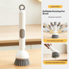 🧽 Multifunctional Long Handled Kitchen Cleaning Brush for Pots & Plates🧼