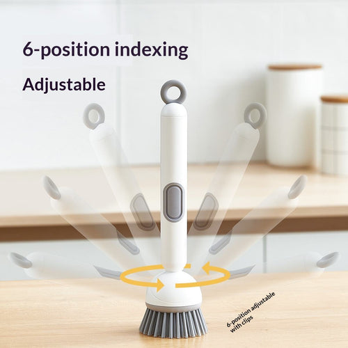 🧽 Multifunctional Long Handled Kitchen Cleaning Brush for Pots & Plates🧼
