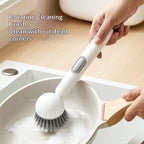 🧽 Multifunctional Long Handled Kitchen Cleaning Brush for Pots & Plates🧼