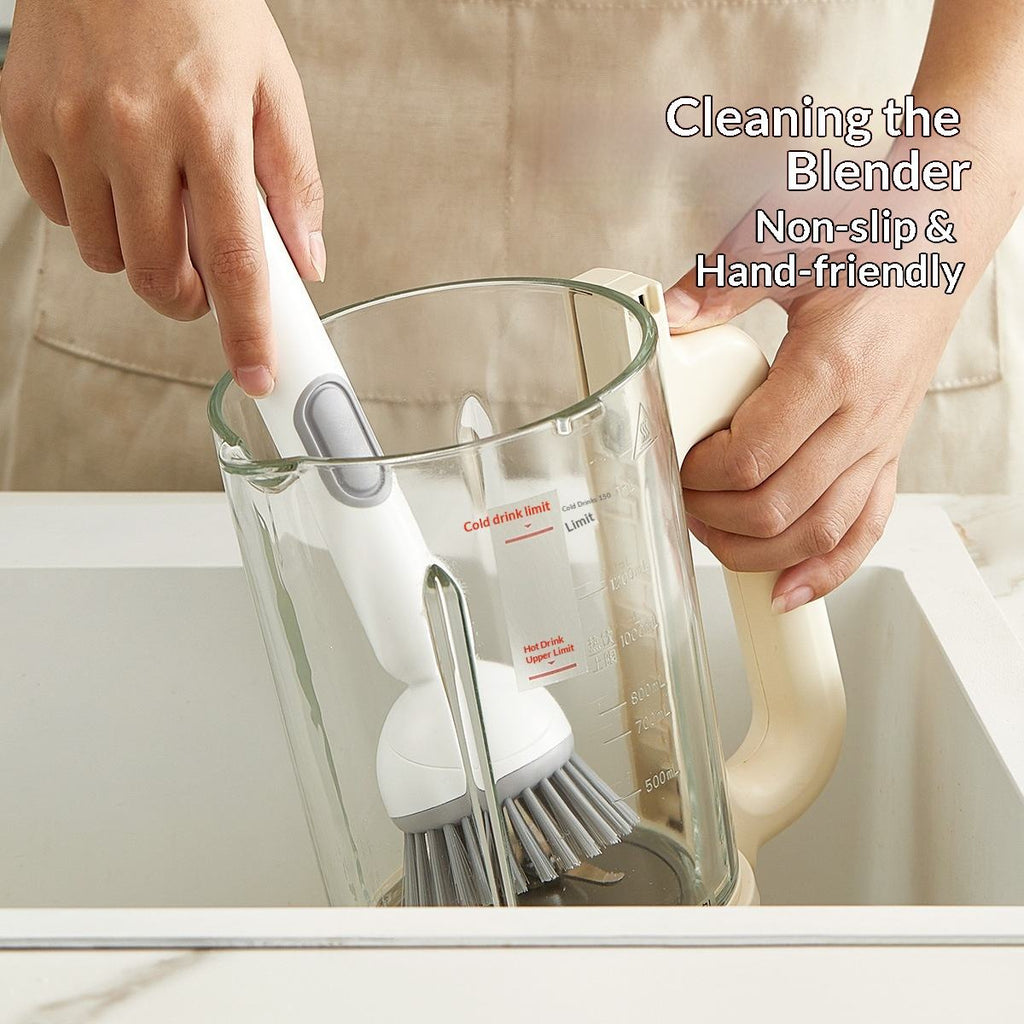 🧽 Multifunctional Long Handled Kitchen Cleaning Brush for Pots & Plates🧼