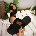 🥿 Women Platform Slide Sandals, Summer Thick Sole Open Toe Beach Slippers🖤