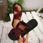 🥿 Women Platform Slide Sandals, Summer Thick Sole Open Toe Beach Slippers🖤