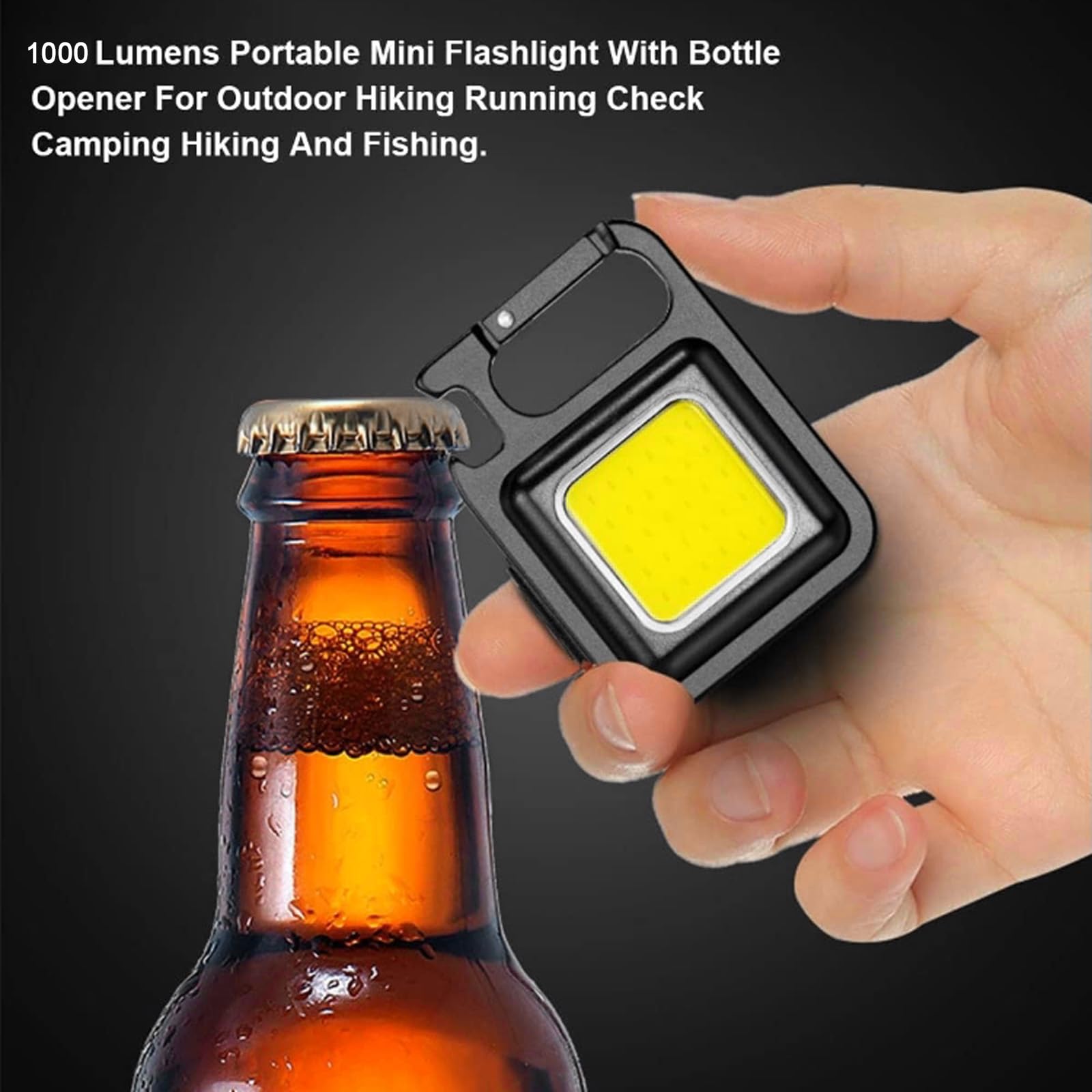 🔦 Portable COB LED Keychain Light | Magnetic IP44 Waterproof Rechargeable Mini Flashlight🛠️