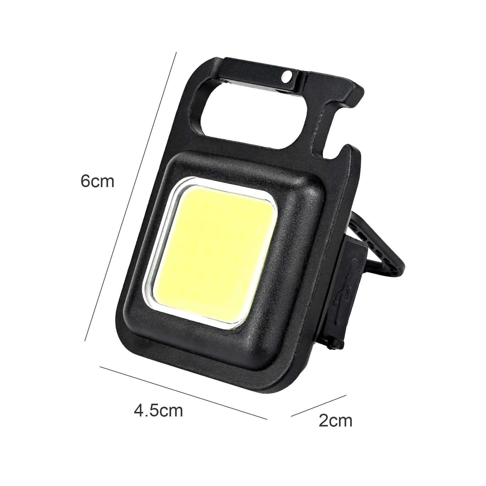 🔦 Portable COB LED Keychain Light | Magnetic IP44 Waterproof Rechargeable Mini Flashlight🛠️
